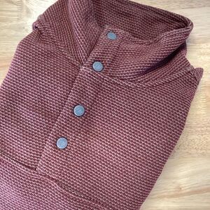 Men’s Mountain Khakis Apex Pop Top‎ Thermal Pullover - red - Medium